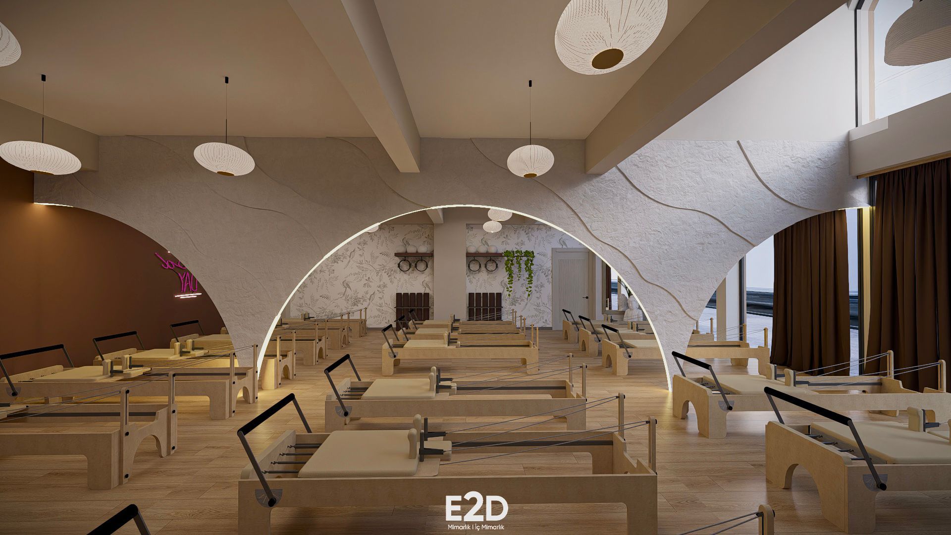 ARC Pilates Reformer Stüdyosu — geniş alan